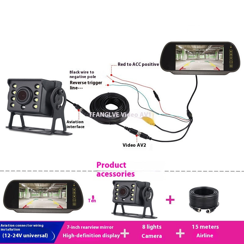 7 Inch Car Reversing Monitor Desktop Display for Parking