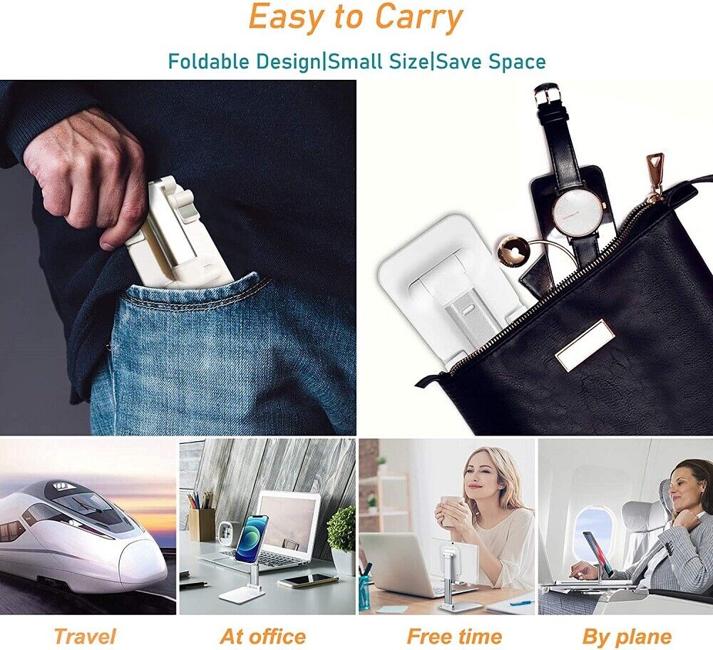 Cell Phone Stand Desktop Holder Foldable Extend Tablet Stand