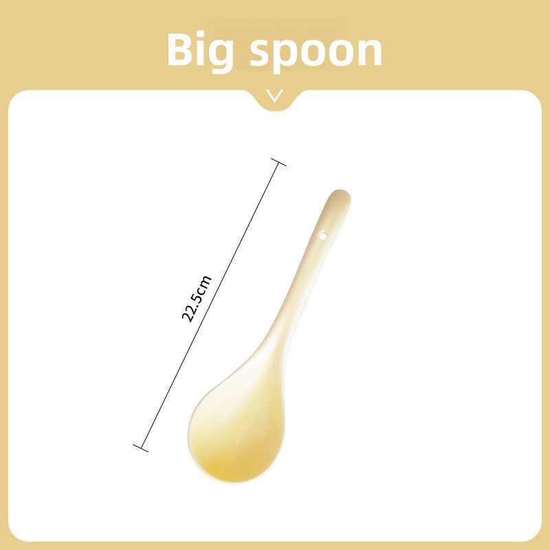Cream Style Double Ear Soup Bowl for Dining and Meals