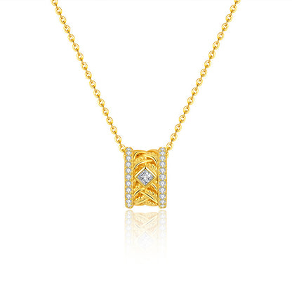 Buy Brocade-Weave Filigree Stud Earrings in S925 Silver