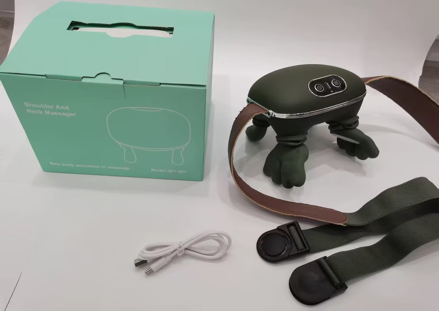 Electric Neck and Shoulder Massager for Deep Kneading Relief