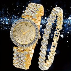 Gold Digital Face Bracelet