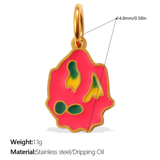 Colorful Drip-Oil Pendant Stylish Necklace Designed for Women