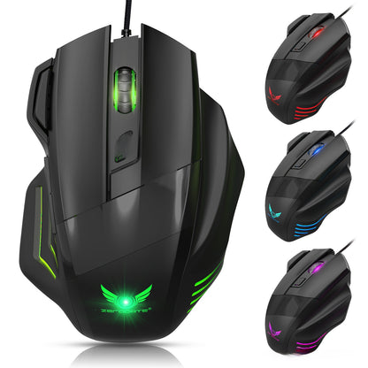 Gaming Mouse with Ergonomic Design and High DPI Tracking