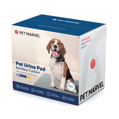 PETMARVEL Disposable Charcoal Puppy Pads for Odor Control