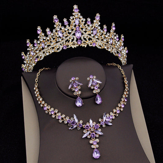 Buy Elegant Royal Queen Bridal Jewelry Sets with Tiara Crown.