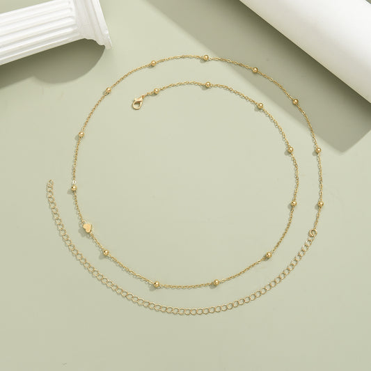Buy Heart Shaped Bead Waist Chain Golden Alloy Summer Accessory