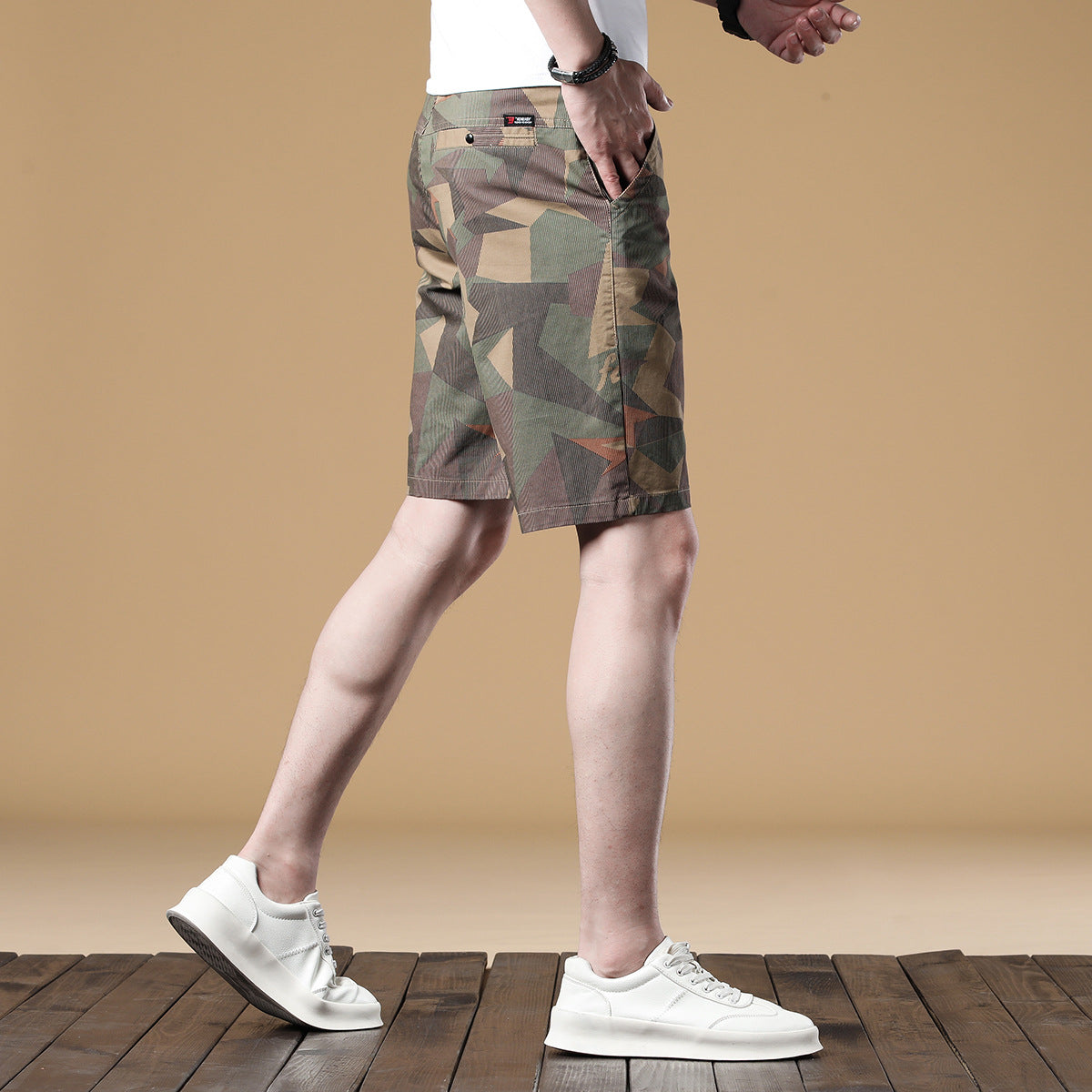 Stylish Camo Commuter Shorts For Men