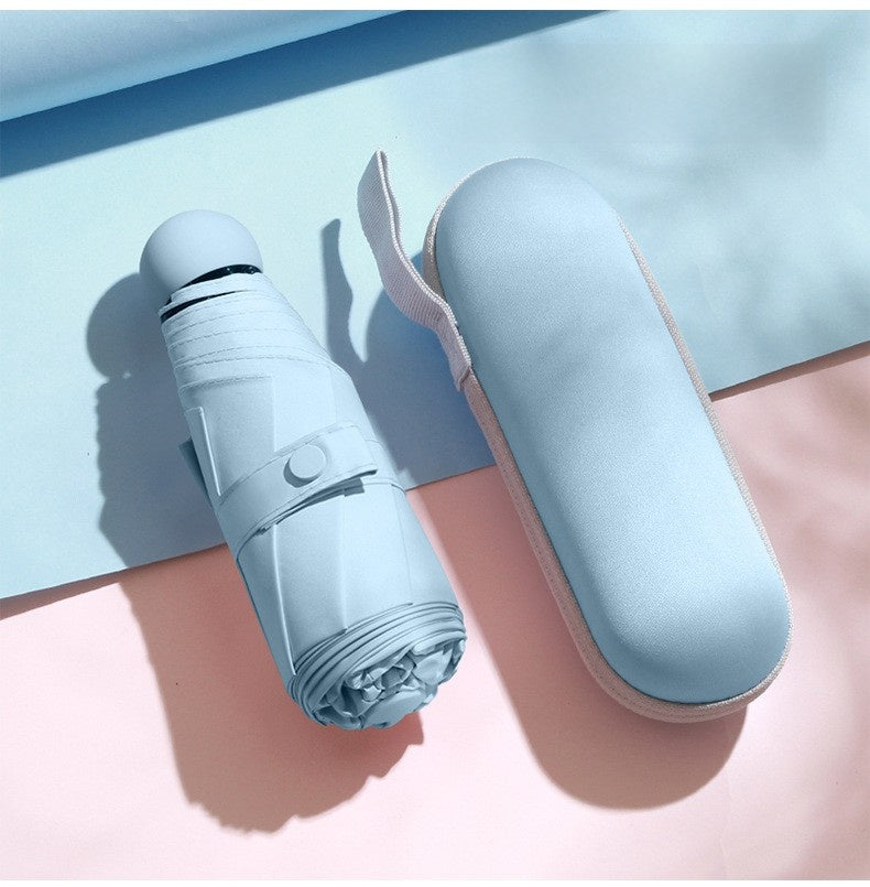 Capsule Umbrella for Portable Rain Travel Protection Use Now