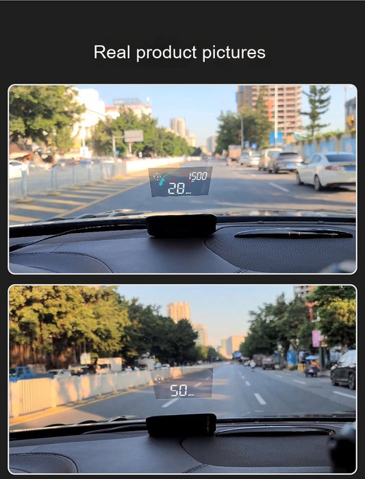 Head-Up Display Car GPS Speed Compass HD Projector