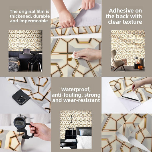 3D Bird's Nest Self-Adhesive Wallpaper Home Wall Decor Use