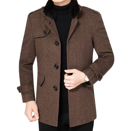 AutumnWinter Wool Coat Casual Lambswool Coat