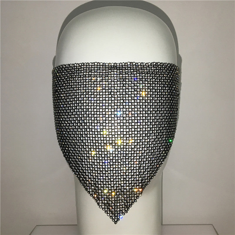 Buy Personality Trend Accessories Rhinestone Mask – Stylish Look