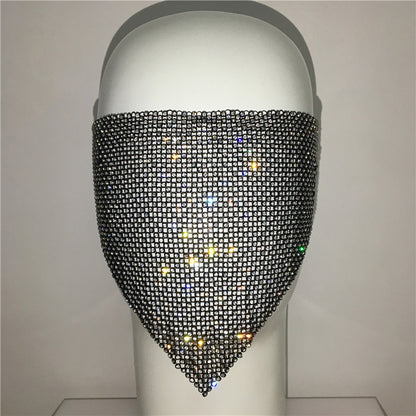Buy Personality Trend Accessories Rhinestone Mask – Stylish Look