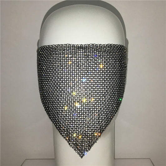 Buy Personality Trend Accessories Rhinestone Mask – Stylish Look