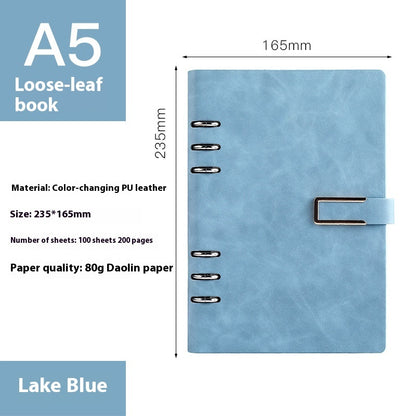 A5 Loose Leaf Notebook Removable Notepad for Office Meetings