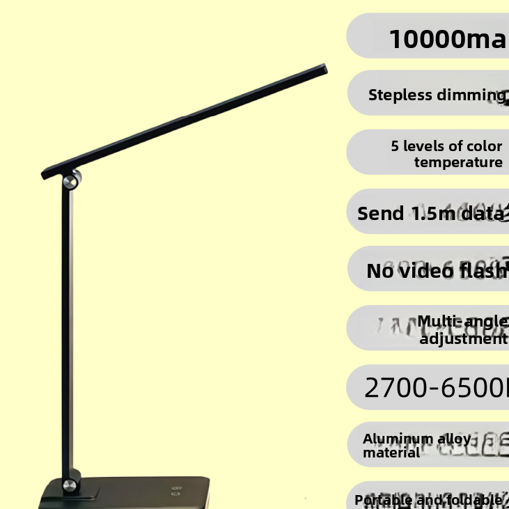 Eye-Protecting Desk Lamp with Soft LED Study Reading Light