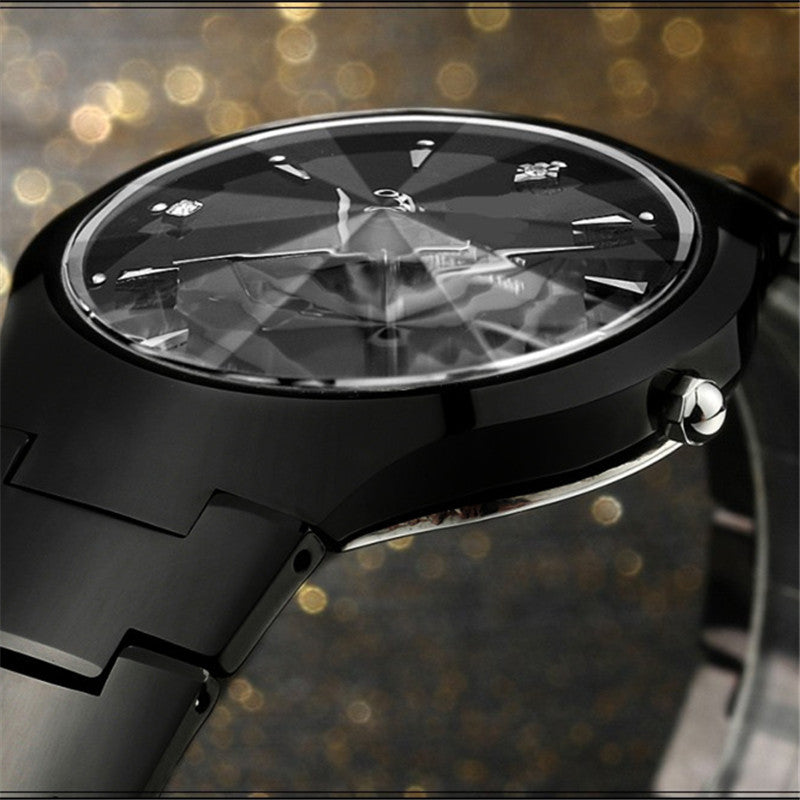 Fashion Waterproof Quartz Watch Tungsten Steel Color Couples