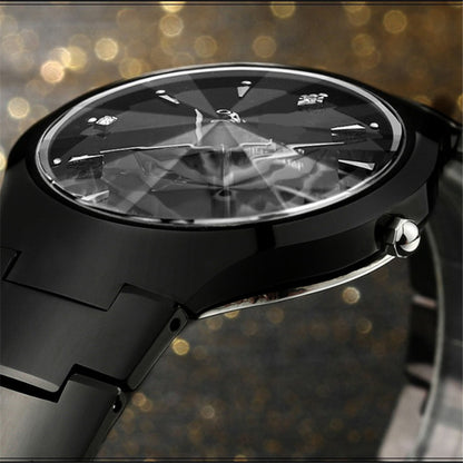 Fashion Waterproof Quartz Watch Tungsten Steel Color Couples
