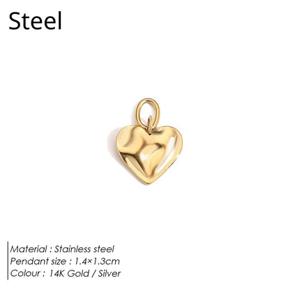 Stainless Steel Necklace Ring Earrings Set with Diamonds