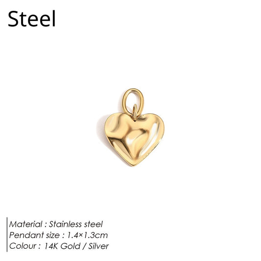 Stainless Steel Necklace Ring Earrings Set with Diamonds
