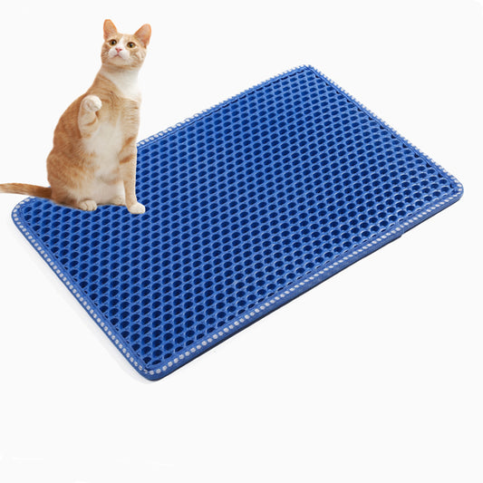 Buy Double-layer Rice Cat Litter Mat for Comfortable Cat Use