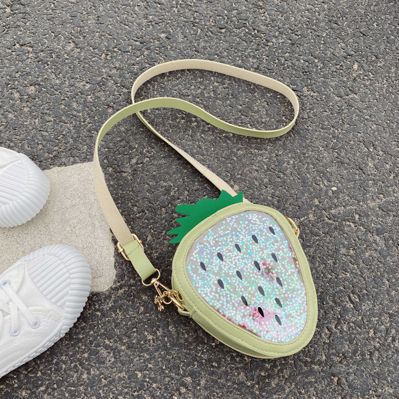 Buy Summer Children's Pineapple Strawberry One Shoulder Jelly Bag