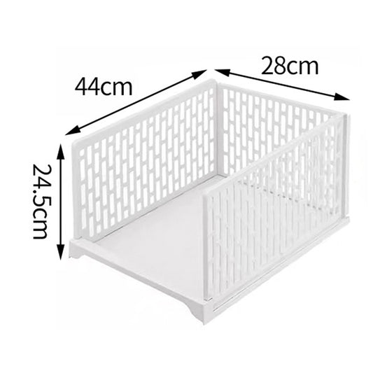 Wardrobe Storage Box  Layered Partition Organizer for Clothes