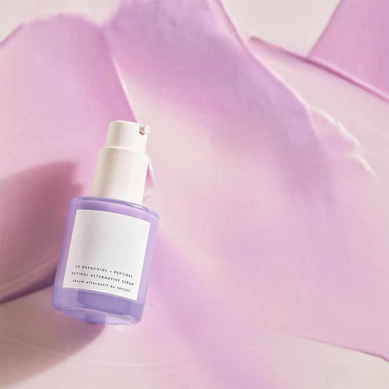 Bakuchiol Retinol Serum for Smooth Daily Face Skin Care Uses