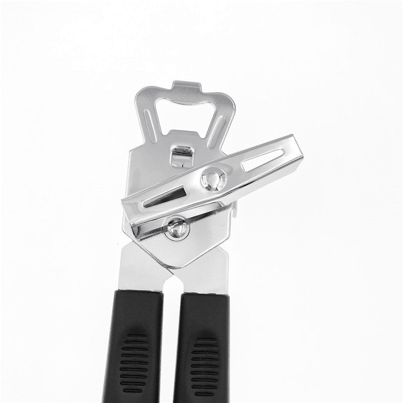 Stainless Steel Can Opener with Easy Grip for Kitchen Use