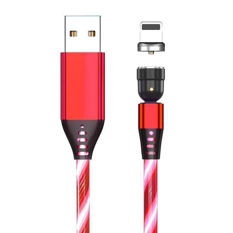 Buy 540° Rotating Luminous Magnetic Fast Charge Cable for Mobile