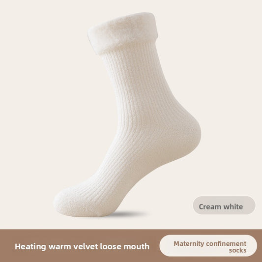 Womens Thermal Brushed Sleep Socks