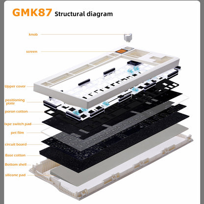 Mechanical Keyboard Kit DIY Supports Hot Swap RGB Backlight