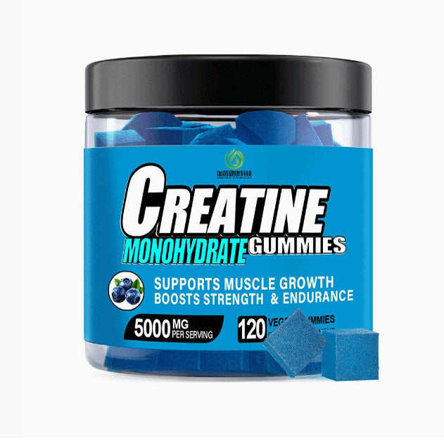 Blueberry Flavored Creatine Gummy for Muscle Growth Support