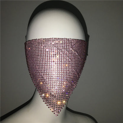 Buy Personality Trend Accessories Rhinestone Mask – Stylish Look