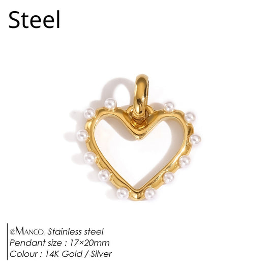 Stainless Steel Necklace Ring Earrings Set with Diamonds