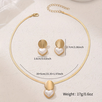 Buy Creative Heart-Shaped Round Pendant Necklace for Women