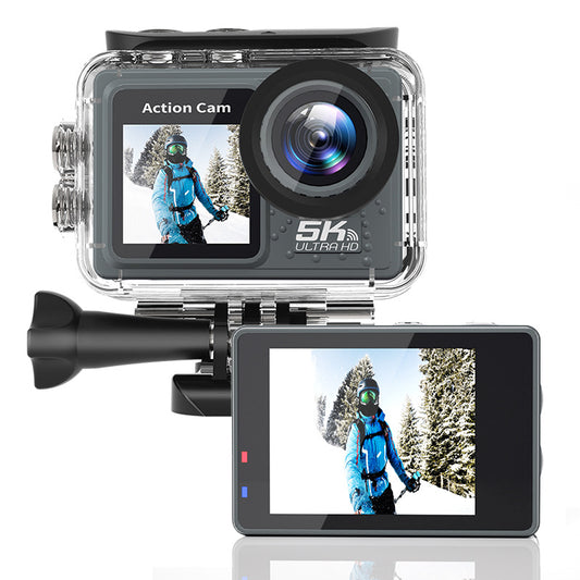 5K Dual-Screen Sports Camera with EIS Anti-Shake