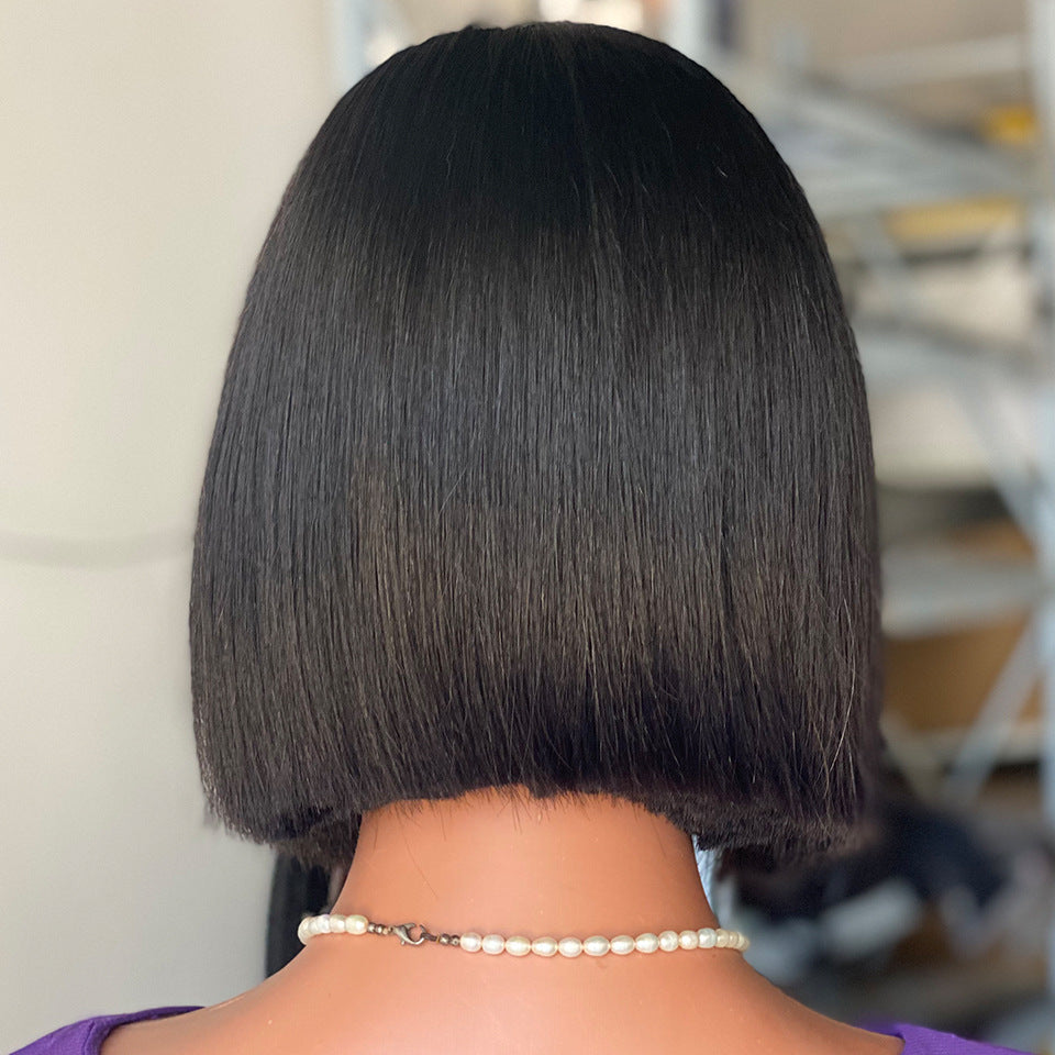 5x5 Bone Straight Human Hair Wig