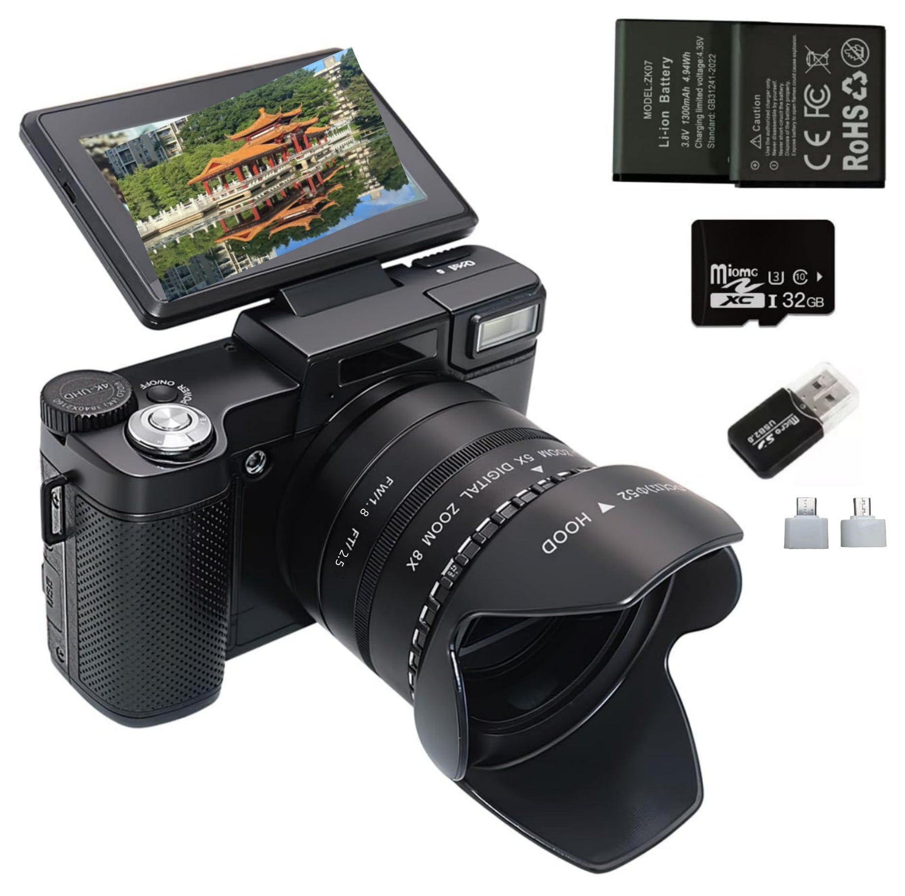 5x Optical Zoom Digital Camera with English Language Interface Global swanky 2