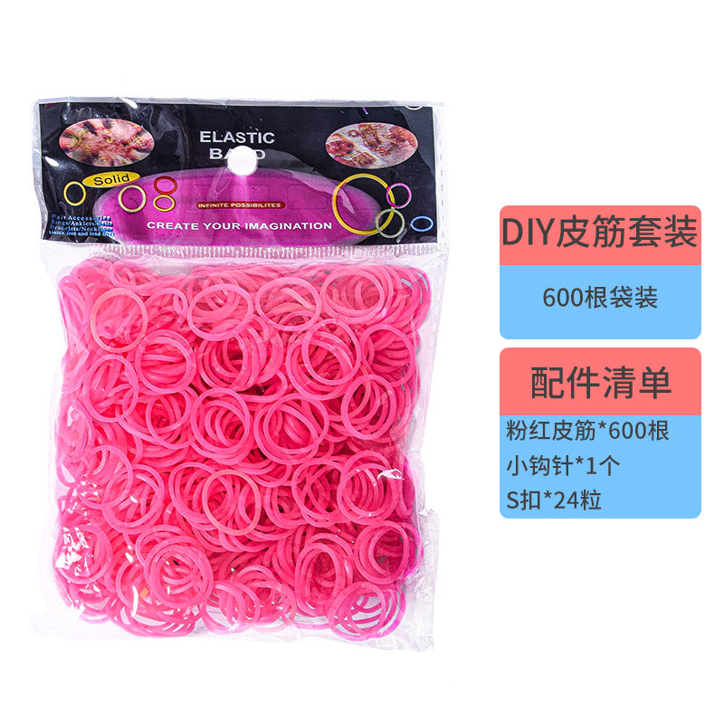 600 Rubber Band Bag Supplementary Pack Children's diy Bracelet Set Educational Toys Hand-woven Small Rubber Band