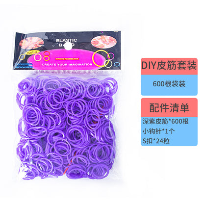 600 Rubber Band Bag Supplementary Pack Children's diy Bracelet Set Educational Toys Hand-woven Small Rubber Band