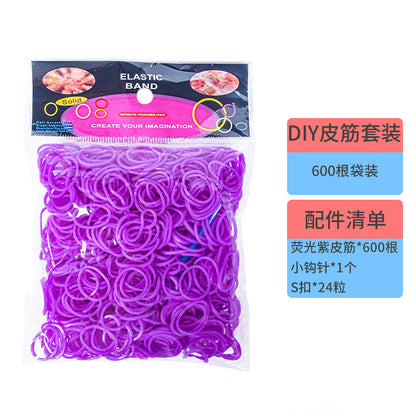 600 Rubber Band Bag Supplementary Pack Children's diy Bracelet Set Educational Toys Hand-woven Small Rubber Band