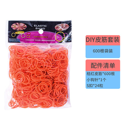 600 Rubber Band Bag Supplementary Pack Children's diy Bracelet Set Educational Toys Hand-woven Small Rubber Band