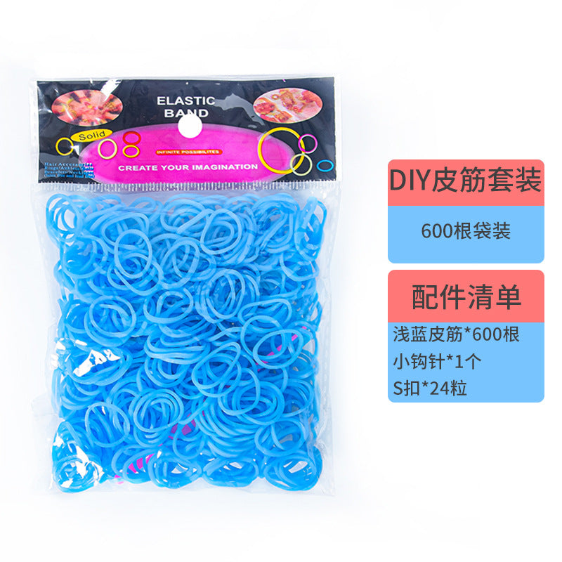 600 Rubber Band Bag Supplementary Pack Children's diy Bracelet Set Educational Toys Hand-woven Small Rubber Band