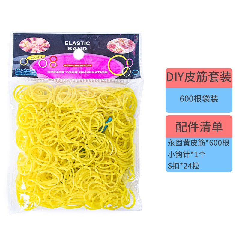 600 Rubber Band Bag Supplementary Pack Children's diy Bracelet Set Educational Toys Hand-woven Small Rubber Band