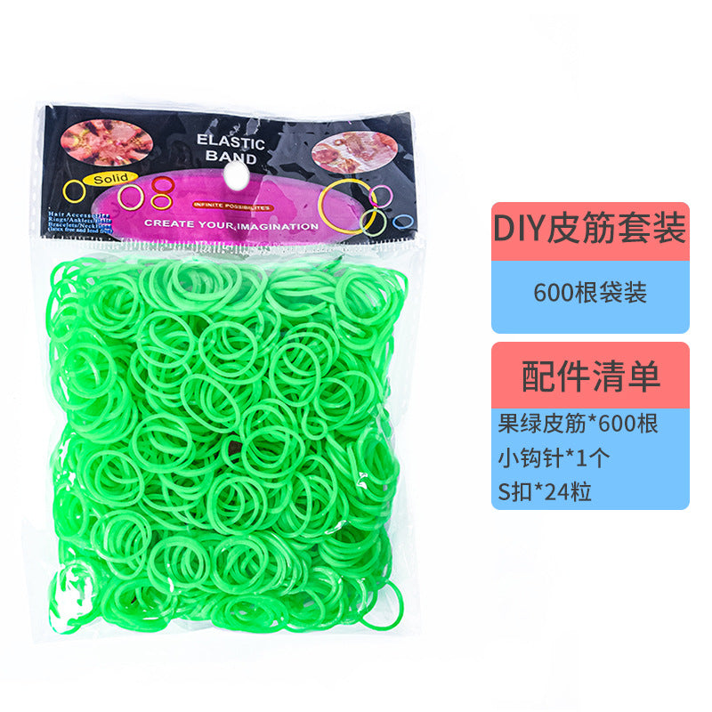 600 Rubber Band Bag Supplementary Pack Children's diy Bracelet Set Educational Toys Hand-woven Small Rubber Band