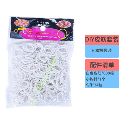 600 Rubber Band Bag Supplementary Pack Children's diy Bracelet Set Educational Toys Hand-woven Small Rubber Band