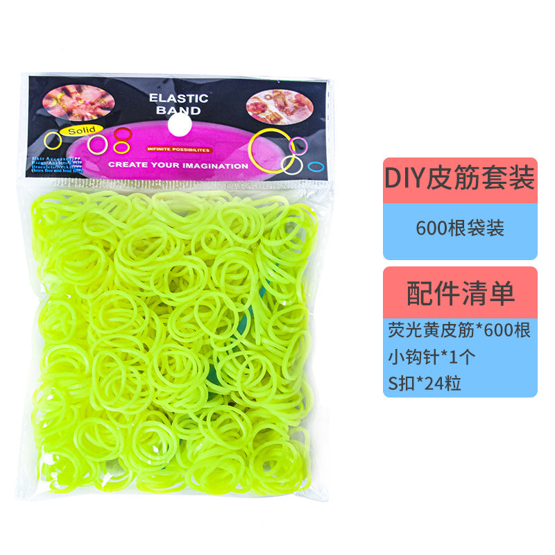 600 Rubber Band Bag Supplementary Pack Children's diy Bracelet Set Educational Toys Hand-woven Small Rubber Band
