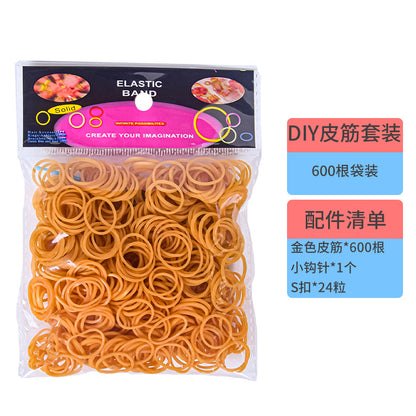 600 Rubber Band Bag Supplementary Pack Children's diy Bracelet Set Educational Toys Hand-woven Small Rubber Band